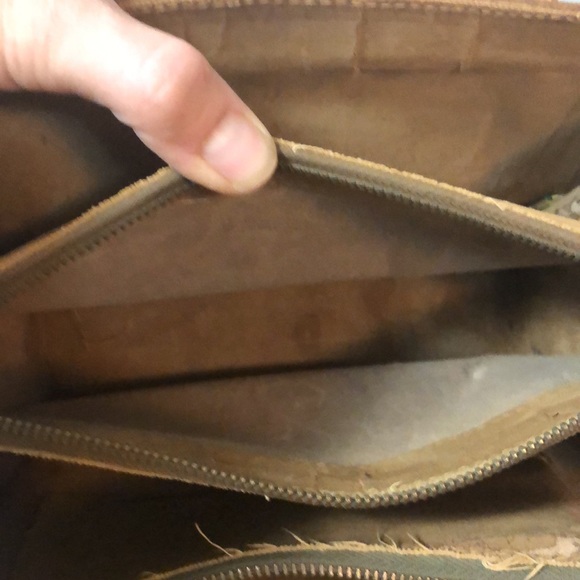 VTG Carved Tooled Leather Purse Bag Roses Horse Adjustable Strap Equestrian Boho - Picture 8 of 11